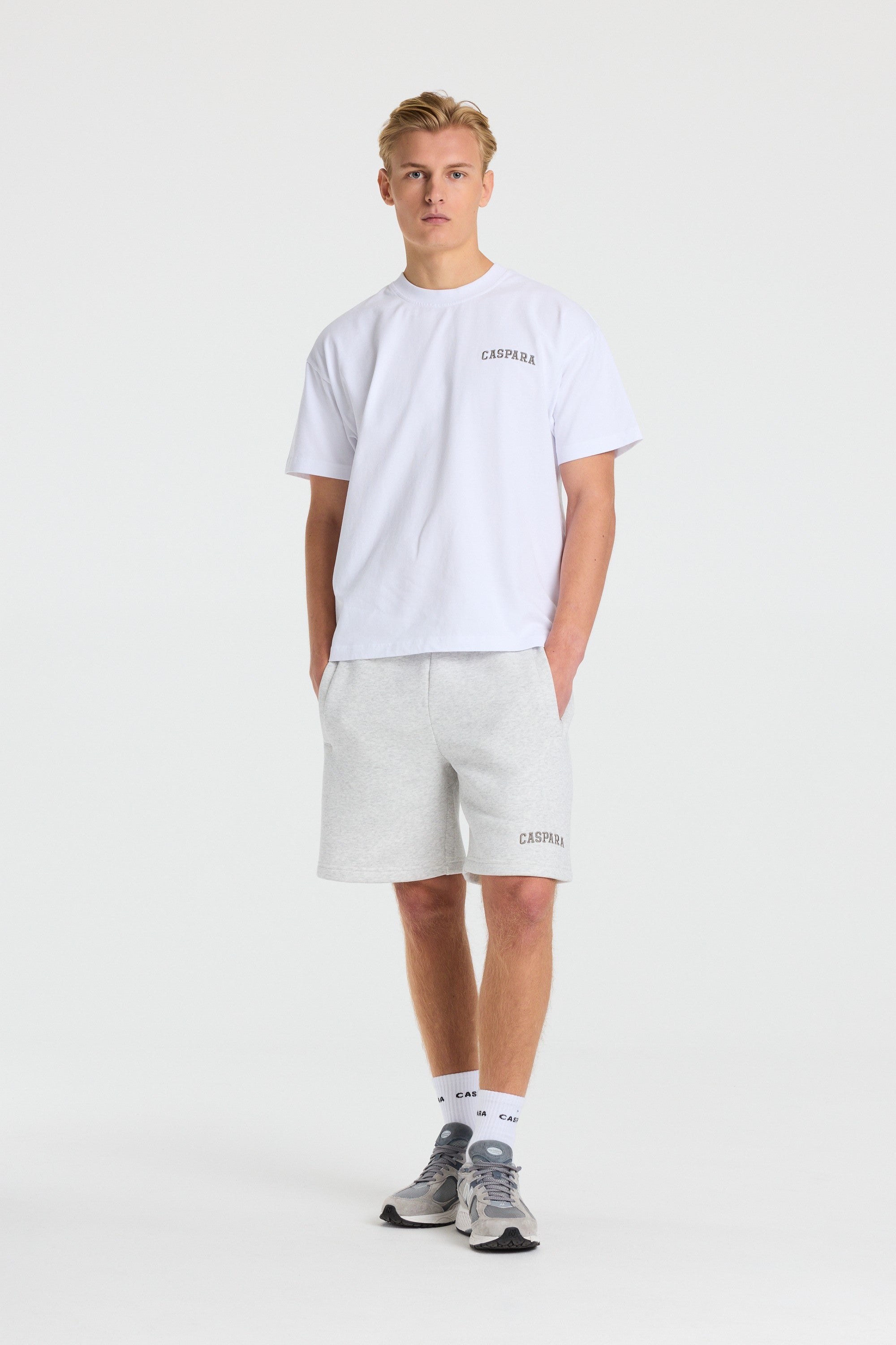 M. All-Star Embroidered Tee - White/Olive Green